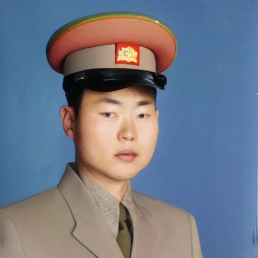 Image similar to bingus wearing a south korean military uniform