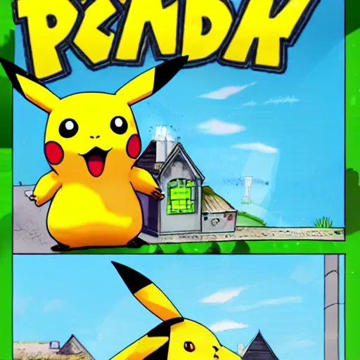 Image similar to pikachu in fornite