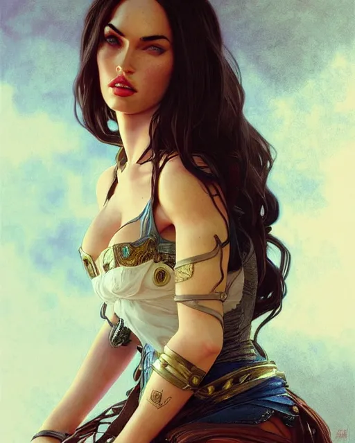 Image similar to portrait of megan fox as a dollhouse doll, miniatures, puppet, action figure, intricate, headshot, highly detailed, digital painting, artstation, concept art, sharp focus, cinematic lighting, illustration, art by artgerm and greg rutkowski, alphonse mucha, cgsociety