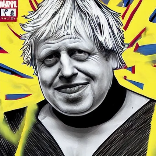 Image similar to boris johnson as marvel super villain, photorealistic, villain, 8 k