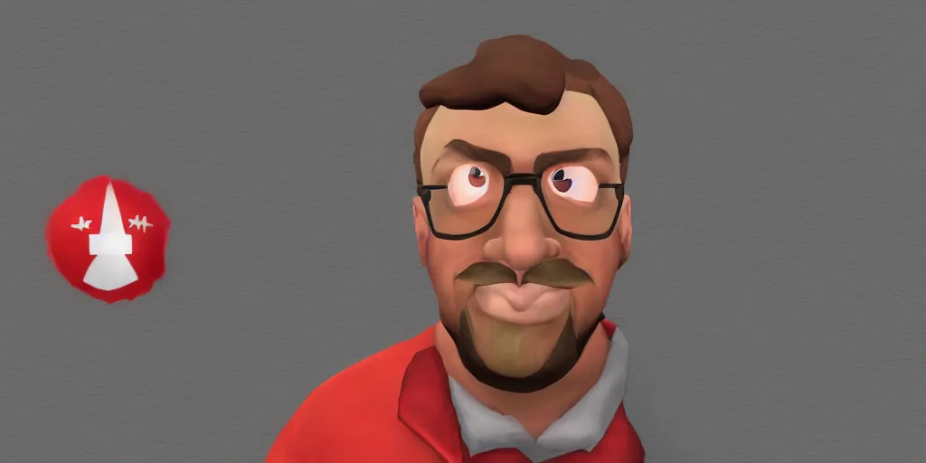 Prompt: sam hyde in team fortress 2, red team
