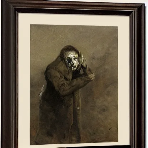 Image similar to zombie by alfred stevens
