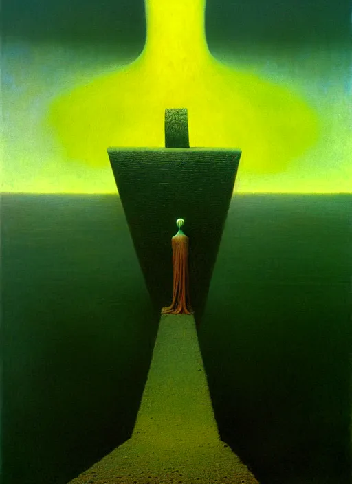 Image similar to device to cause the end detailed painting by zdzisław beksinski 8 k