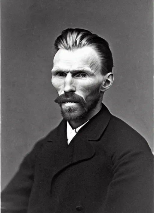 Prompt: Vincent Vangogh, studio photo