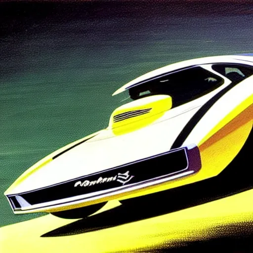Prompt: concept art for a car that shoots poisonous gas, painted by syd mead, high quality