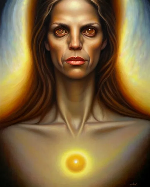 Image similar to detailed portrait of natalie morales beers!! by tomasz alen kopera and peter mohrbacher and johanna martine! and margaret keane! coherent luminescent