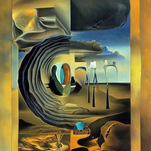 Prompt: A portal to another universe by Salvador Dali