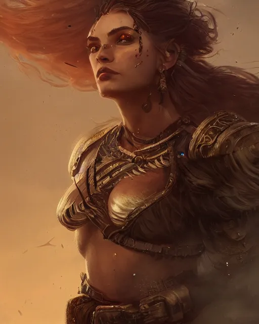 Prompt: A beautiful female warrior posing on a boat, beautiful face, highly detailed face, close-up, fantasy art, female art, in the style of greg rutkowski, illustration, epic, fantasy, intricate, hyper detailed, artstation, concept art, smooth, sharp focus, ray tracing