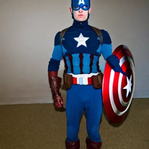 Prompt: John Krazinski as Captain America