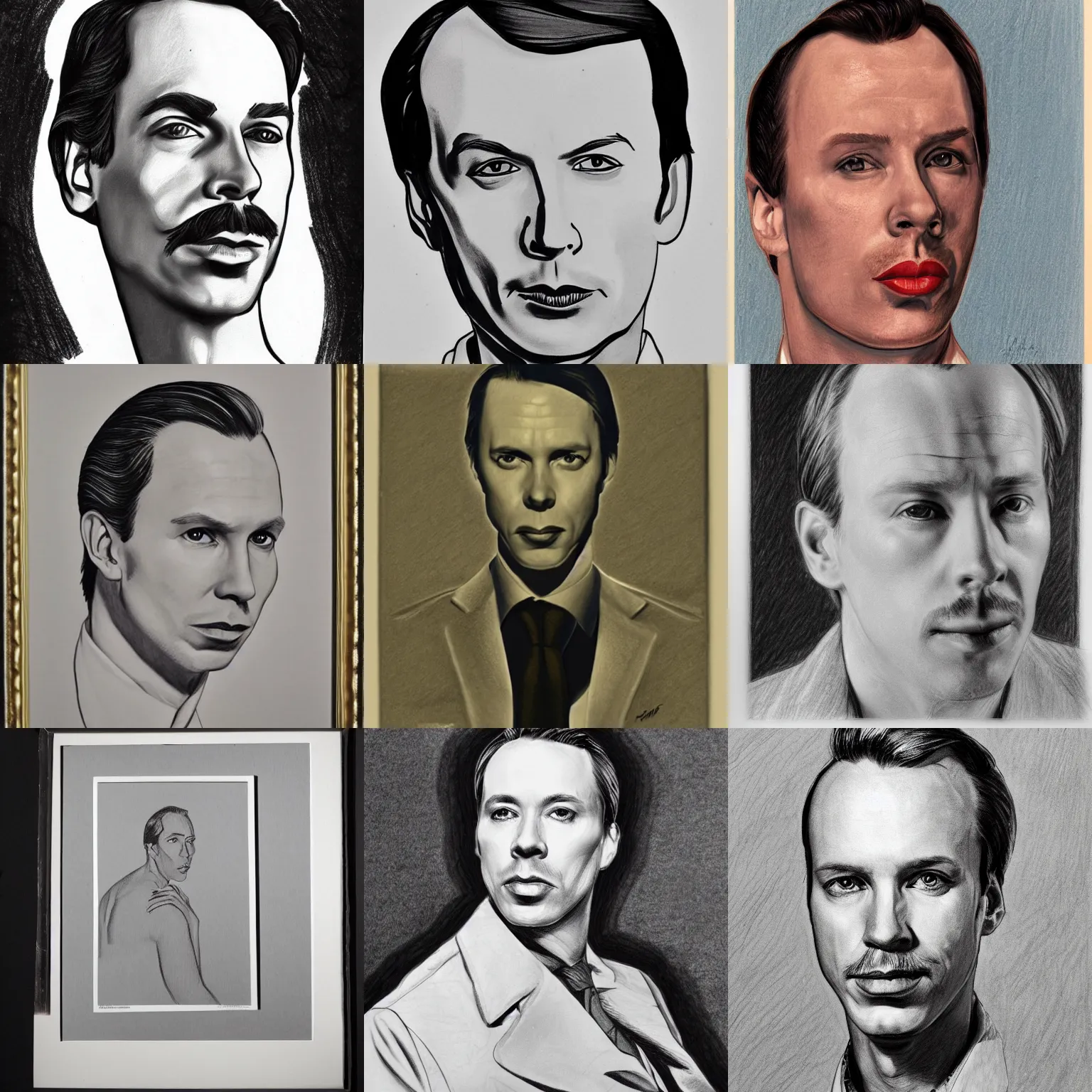 Prompt: portrait of jussi halla - aho, drawing by tom of finland, detailed