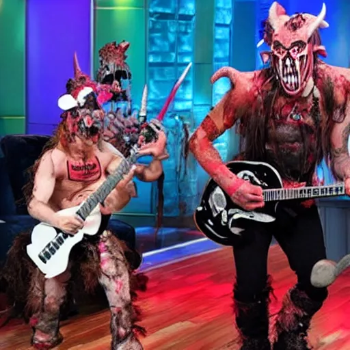 Image similar to still of gwar performing live on the ellen degeneres show