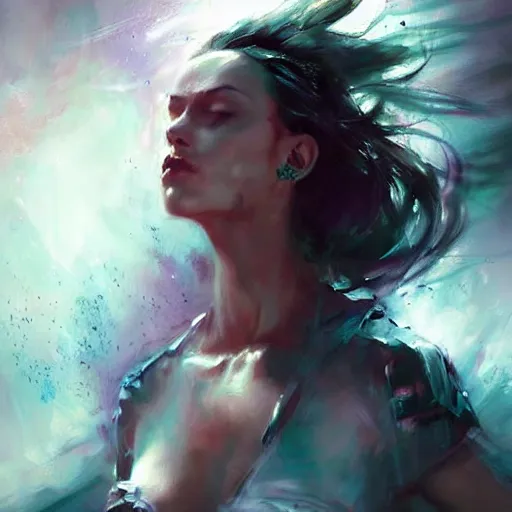 Prompt: i'm a popular on social media by raymond swanland, highly detailed, bright tones