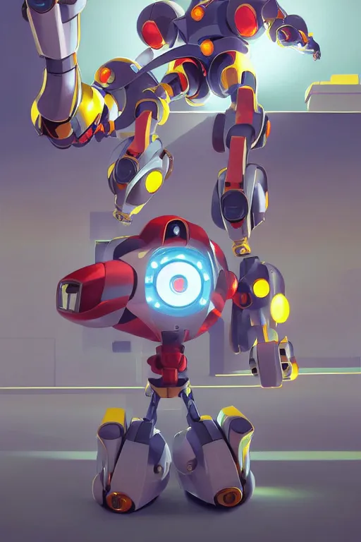 Image similar to metabots medabots medarotto medarot robot minimalist comics, behance hd by jesper ejsing, by rhads, makoto shinkai and lois van baarle, ilya kuvshinov, rossdraws global illumination ray tracing hdr radiating a glowing aura