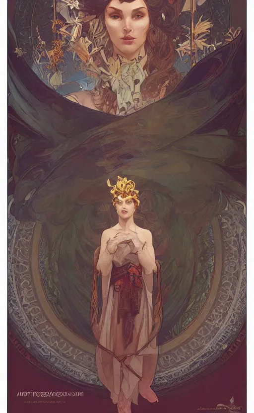 Image similar to the fool, nimostar tarot, concept art, smooth, sharp focus, illustration, art by artgerm and greg rutkowski and alphonse mucha