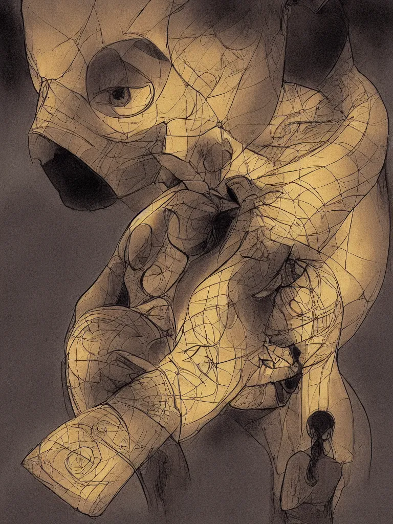 Image similar to empathy by Disney Concept Artists, empty margins, golden ratio