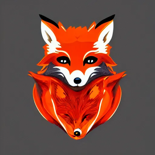 Image similar to digital art logo, angry fox, by James Jean and by artgerm , ultradetailed, trending on artstation,