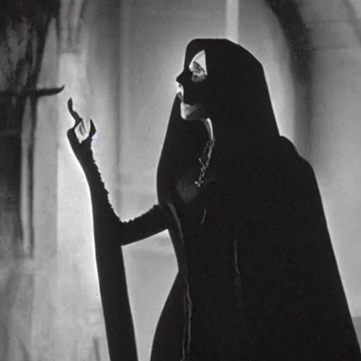 Image similar to kim kardashian as dracula in the 1 9 2 2 nosferatu movie