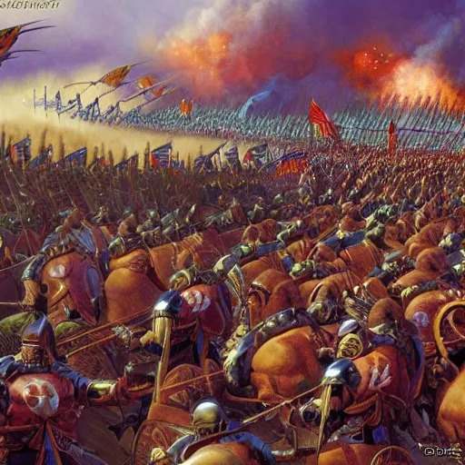 Image similar to battle of Hastings, Stephen youll, Darrell k sweet, digital art