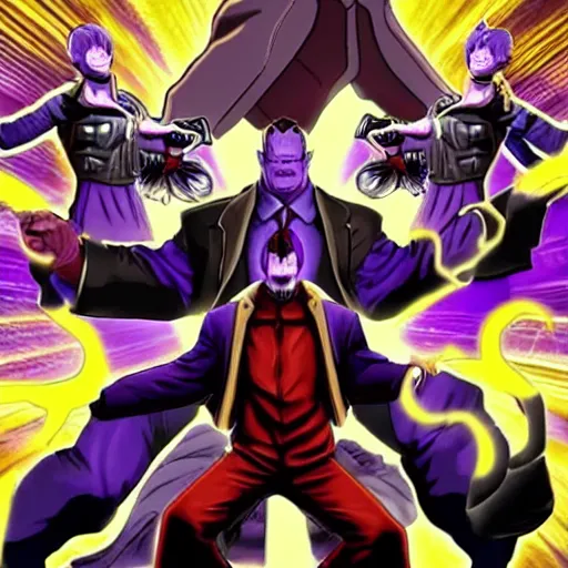 Image similar to Thanos in Phoenix Wright games