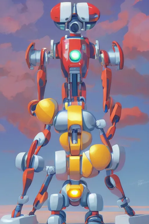 Image similar to metabots medabots medarotto medarot robot minimalist comics, behance hd by jesper ejsing, by rhads, makoto shinkai and lois van baarle, ilya kuvshinov, rossdraws global illumination ray tracing hdr radiating a glowing aura