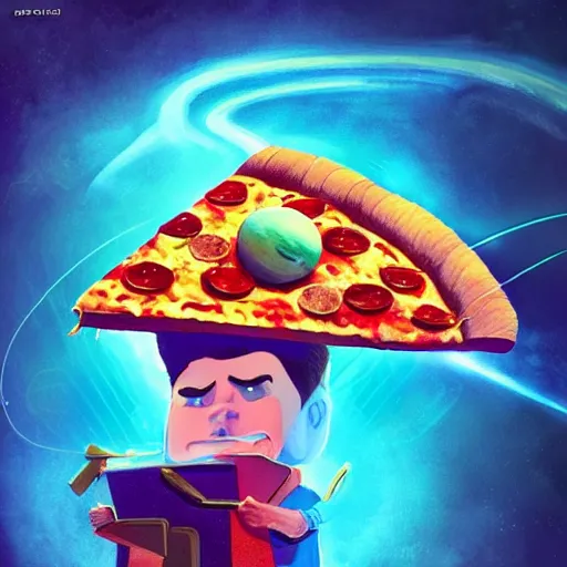 Prompt: 🤣🍕😎⚡👾🛸. Digital art. Masterpiece. Trending. Artstation, CGsociety. HDR. 4k. Amazing incredible awesome awe-struck fantastic intriguing. Creative use of colors. Fantastic lighting.