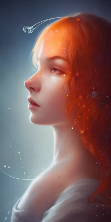 Prompt: cute bookmark by charlie bowater and anna dittmann and artgerm and clemens ascher, portrait, intricate, elegant, orange mist, product shot, macro, symmetrical face, highly detailed, dramatic lighting, sharp focus, octane render, trending on artstation, artstationhd, artstationhq, unreal engine, 4 k, 8 k