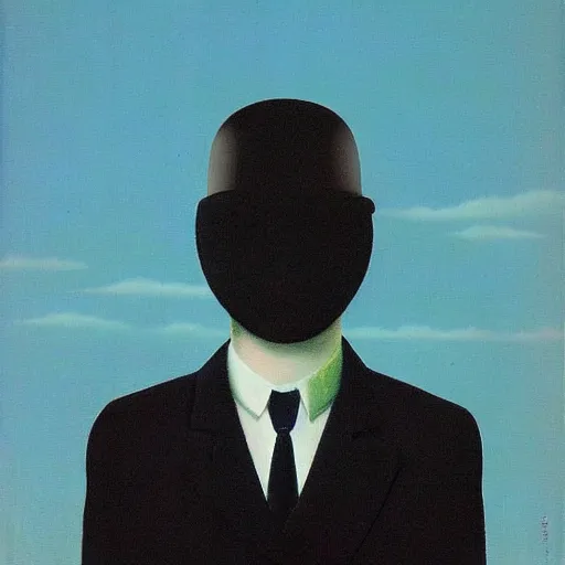 Image similar to A Singaporean propaganda poster designed by Rene Magritte