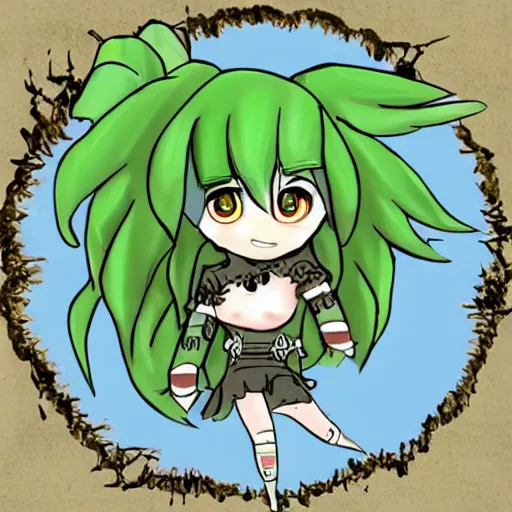 Prompt: chibi demigorgon