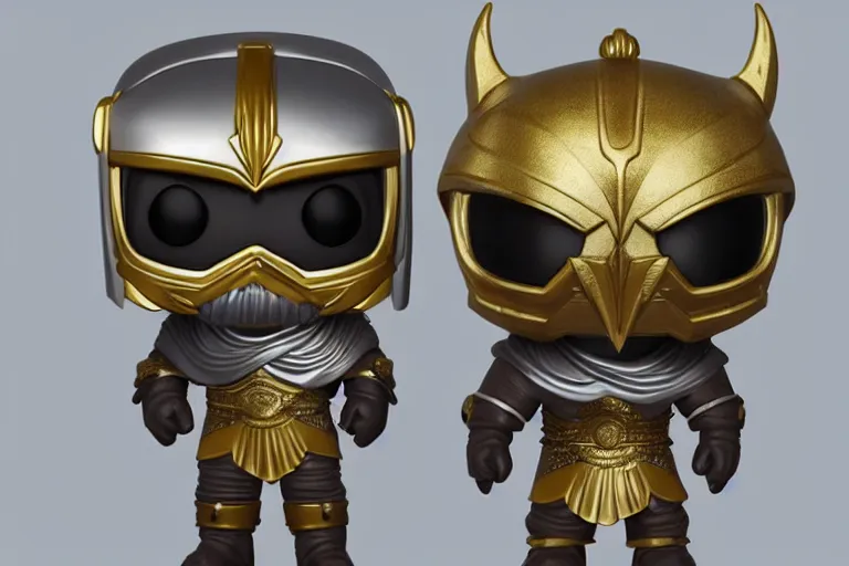 Image similar to an ultra detailed picture of saladin as a funko pop, epic anime fantasy, 8 k, volumetric lighting, smooth, highly detailed, digital illustration, art by kentaro miura and akira toriyama and albert bierstadt and greg rutkowsi, artstation