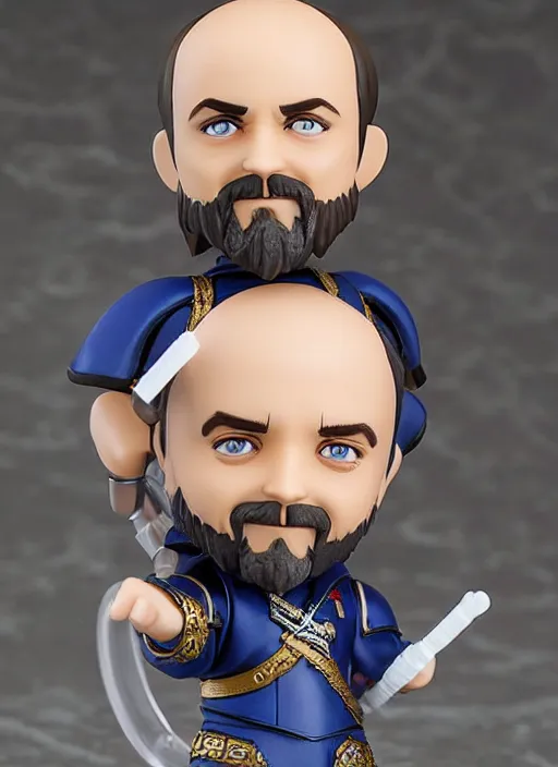 Image similar to richard garriott, a nendoroid of richard garriott figurine, realistic face, detailed product photo