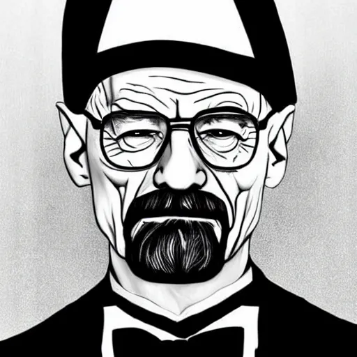 Prompt: gothic walter white