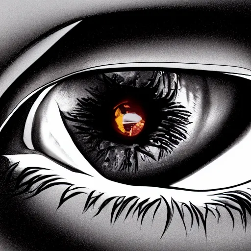 Prompt: space in pupil of the eye, cinematic lights, photorealistic