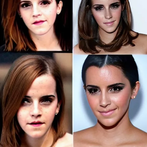 Image similar to emma watson mixed with kim kardashian