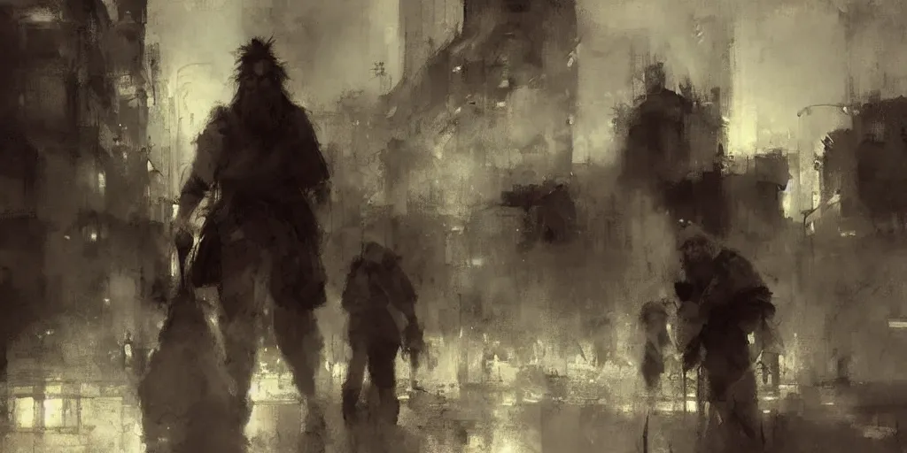 Image similar to bearded nation by jeremy mann, digital painting