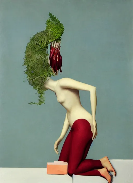 Prompt: a Hybrid organism which is part plant part animal and part machinery. Detailed, complementary color scheme. Studio photography. 8k. Photograph by edward hopper, by ray caesar