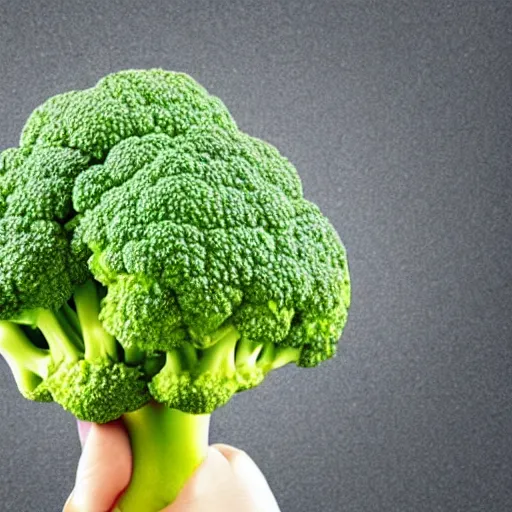 Image similar to A head of broccoli complaining about the weather