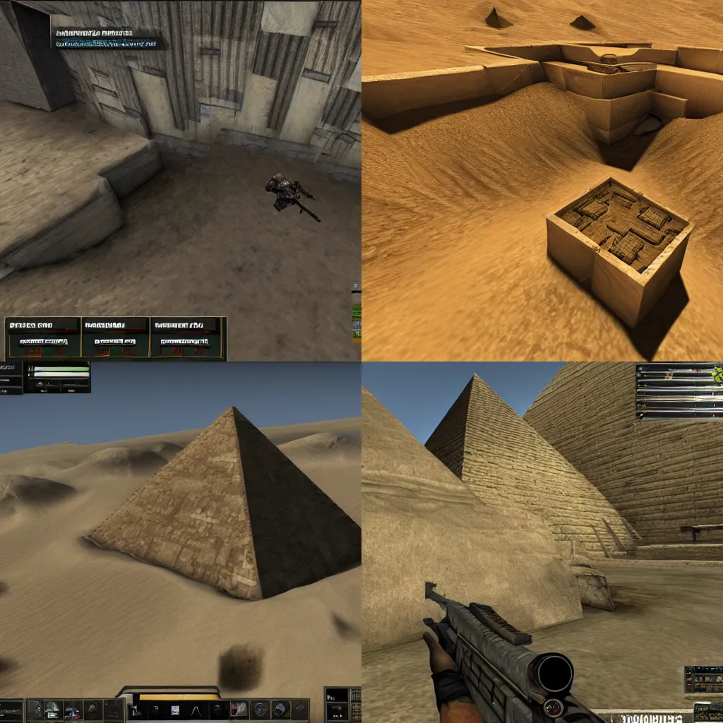 Prompt: Pyramids in Counterstrike: Global Offensive