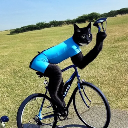 Image similar to cat cycling