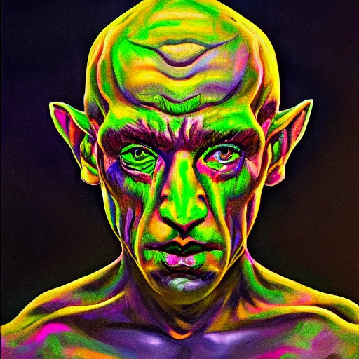 Prompt: Intricate five star Void Demon portrait by Pablo Picasso, oil on canvas, HDR, high detail, Photo realistic, hyperrealism,matte finish, high contrast, 3d depth, masterpiece, vivid and vibrant colors, enhanced light effect, enhanced eye detail,artstationhd