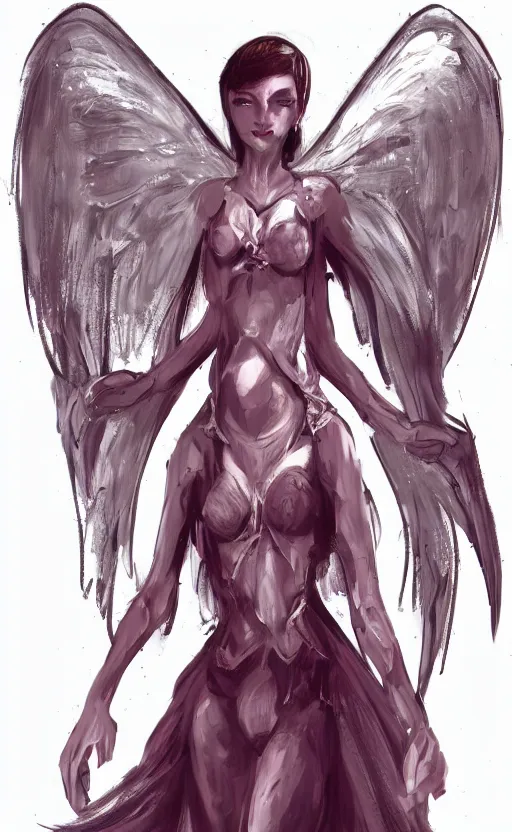 Image similar to concept art. angel girl. artsation trending. highly detailed