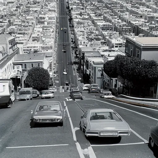 Image similar to San Francisco's Lombard Street In 1975