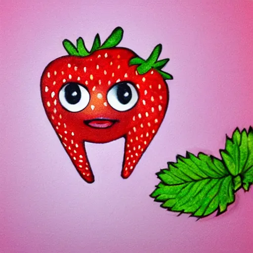 Image similar to adorable strawberry critter