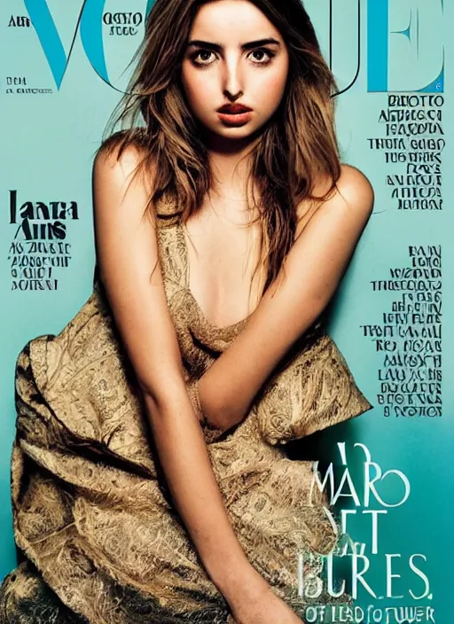 Image similar to a portrait of ana de armas by mario testino, head shot, award winning, cover of vogue, sony a 7 r