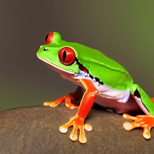 Image similar to red eyed tree frog, national geographic