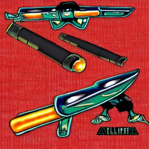 Image similar to alien katana