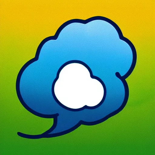 Image similar to Whatsapp sticker of a crying rain cloud.