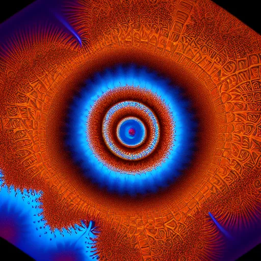 Prompt: a mandelbrot set 3 d of a fractal, wonderful color style, 3 d point lighting