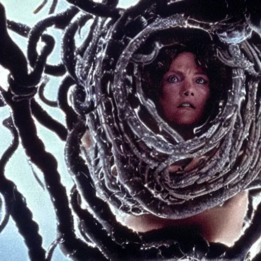 Image similar to medusa, visible snake heads, still from the movie the thing ( 1 9 8 1 )