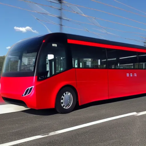 Image similar to tesla bus