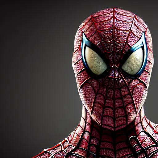 Image similar to a portrait of spiderman as a scary zombie with his mask and flesh ripped highly detailed, digital photo, hdri, by christopher bretz and john carpenter, vivid colors, high contrast, 8 k resolution, intricate, photorealistic, smooth, psychedelic color scheme, concept art, award winning, cg society contest winner